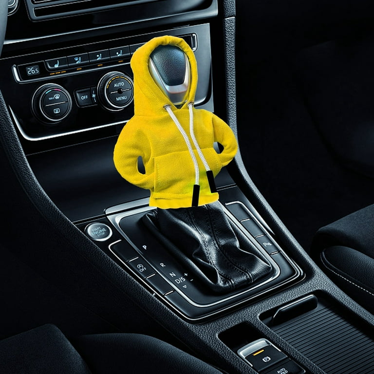 wybzd Car Shift Knob Hoodie Cute Gear Shift Knob Cover Universal Fit Interior Car Accessories