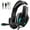 Black, variant on Gaming Headset Wired for PS5/PS4/PC/Switch Controller,Stereo Noise Cancelling Over Ear Headphones with Mic LED Light Bass Surround,CamoGray