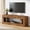 Brown, variant on 47" Solid Wood TV Stand for 32/43/55" TVs, Farmhouse TV Console with Storage, Low Media Console Television Stands for Living Room, Bedroom
