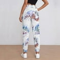 thumbnail image 3 of Women's Sweatpants, Snowy Cottage Holiday Scene Baggy Sweatpants Joggers for Women, Fall Outfits for Women 2024 Lounge Yoga Athletic Workout Pants with Pockets, 3 of 7