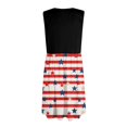 thumbnail image 4 of Women's Lightweight Sundress, Sleeveless Casual Summer Wear with Allover Patriotic Print, Perfect for Festivals and Daily Errands,Vermilion XL, 4 of 5