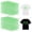 Green, variant on Neasyth Iron On Letters 1200Pcs Green Heat Transfer Letters with A-Z 0-9 Alphabet Stickers for Fabric T-Shirt Jerseys Hats