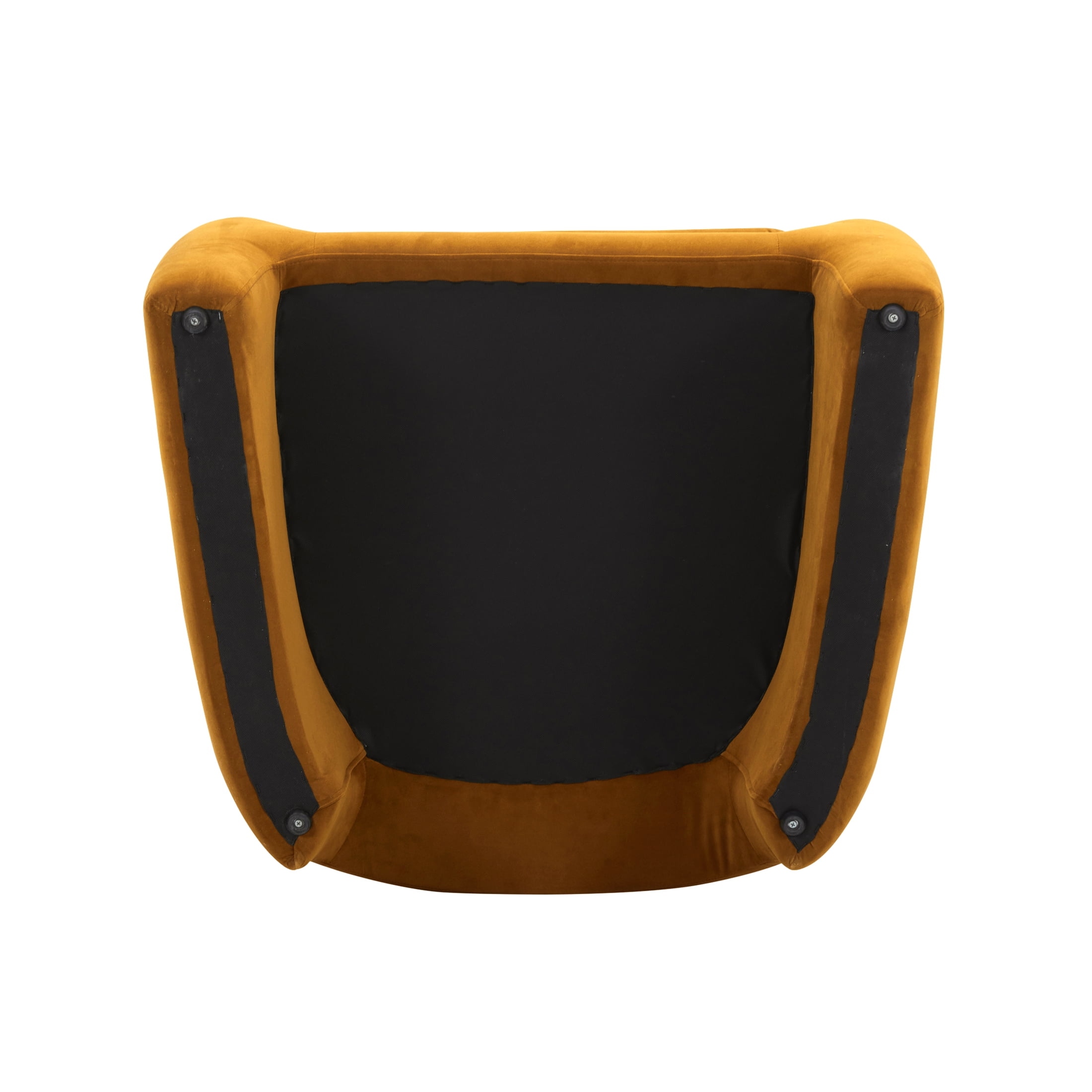 Better Homes & Gardens Emerson Curvy Accent Chair, Ochre Velvet