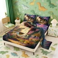 thumbnail image 2 of Erosebridal Howling T-Rex Queen Sheet Sets for Kids Boys, Animal Dinosaur Bed Set, 4pcs (1 Flat Sheet, 1 Fitted Sheet and 2 Pillowcases), 2 of 6