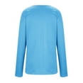 thumbnail image 2 of New & Trending for Spring Sawvnm Women's Fashion Solid Loose Long Sleeve T-shirt Pullover Tops for Women, 2 of 6