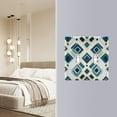 thumbnail image 4 of Yayeee Toggle Light Switch Wall Plate 3-Gang 6.37"x4.48" Decorative Outlet Cover, Green Geometric Pattern, 4 of 7