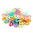 thumbnail image 1 of Eslabones de cadena de gancho de clip de plástico mezclados perfecl 100 piezas para accesorios de joyería DIY, 1 of 7