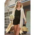 thumbnail image 2 of Weardear Women's Plus Size Long Cardigans Long Sleeve Duster Cardigan Lightweight Sweater, 2 of 5