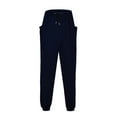 thumbnail image 2 of Men's Casual Pants Men's Sweatpants Pants Soft Comfy Loose Wide Leg Trousers Sports Running Jogger Harem Navy 3XL, 2 of 8