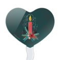 thumbnail image 2 of Christmas Candle Heart Love Cupcake Picks Toppers Decoration Set of 6, 2 of 7