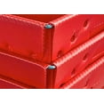 thumbnail image 5 of Red Plastic Storage Totes and Stackable Storage Bins -  Strength Containers for Organizing at the Office and Home - Holds Up To 80 Lbs - 18" x 13" x 12" - Pack of 3, 5 of 11