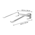 thumbnail image 2 of EeaseCA 1Pc Practical Laptop Stand Portable Computer Rack Desktop Laptop Holder (Silver), 2 of 8