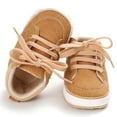 thumbnail image 4 of Gyratedream 0-18M Baby Boys Girls Suede PU Leather Moccasins Soft Sole High-Top Shoes, 4 of 7