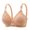 Khaki, variant on EHQJNJ Plus Size Underwire Bikini Top Women's Thin Wire Bra Floral Print Comfortable and Breathable Bralette for Teen Girls No Padding Underwire Bras for Women Black Bralette Push up Triangle