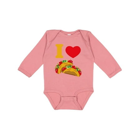 

Inktastic I Love Tacos Gift Baby Boy or Baby Girl Long Sleeve Bodysuit