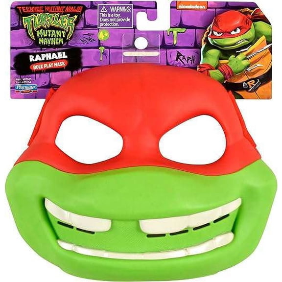 Teenage Mutant Ninja Turtles Raphael Mutant Mayhem Green Role Play Mask