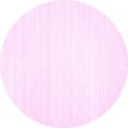 thumbnail image 1 of Ahgly Company Indoor Round Solid Pink Modern Area Rugs, 8' Round, 1 of 4