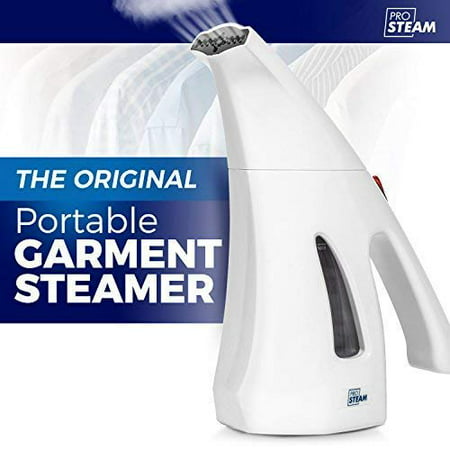 Prosteam Travel Garment/Clothes / Fabric Steamer, Hand Held, Lightweight and Portable, Perfect for Travel, Sterilizes and Neutralizes Odors, Wrinkle Remover, Heats Up in Less Than A