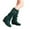 Green, variant on jsaierl Women's Winter Flat Shoe Round Toe Thicken Wedges Ladies Long Tube Boots