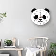 thumbnail image 4 of Creative Cartoon Panda Wall Clock Silence Acrylic Kids Childs Rooms Decor Cute, 4 of 9