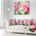 thumbnail image 2 of Designart Beautiful Lily Flowers in Bouquet - Floral Throw Pillow - 18x18, 2 of 4