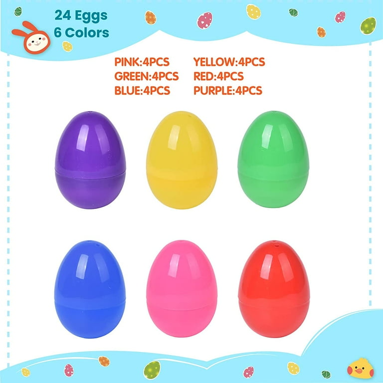 2 1/4 Bulk 72 Pc. Bright Printed Plastic Easter Eggs