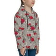 thumbnail image 3 of Haiem Rose Flowers Pattern Boys Hoodie, Youth Pullover Hooded Sweatshirt, Kangaroo Pocket Hoodie for Kids Girls -X-Large, 3 of 6