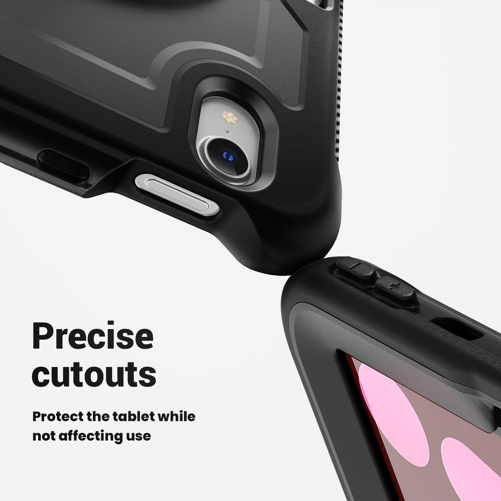 ELEHOLD Rugged Case For Apple iPad 11th(A16) 2025/10th Gen 2022,360 Rotating Stand Hand Strap Shoulder Strap Pencil Holder Full-Body Heavy Duty Shockproof Protective Case,Black