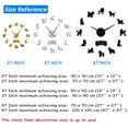 thumbnail image 3 of Poodle Big Hand Modern Wall Clock DIY Giant Wall Clock Dining Room Wall Decor Caniche Mirror Effect DIY Large Wall Art(Gold,47inch), 3 of 6