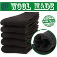 thumbnail image 5 of Womens Wool Socks Warm Comfort Work Duty Boot Winter Thick Socks For Cold Weather 5 Pairs, 5 of 5