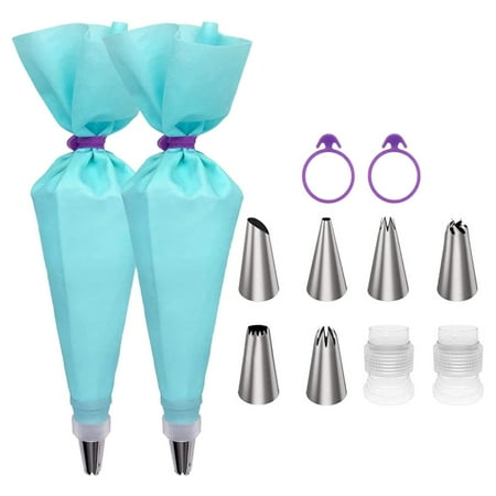 

Silicone Baking Mat Macaron Baking Kit Macaroon Baking Mat Set of 2 Piping Bag and 2 Tie- 12 pcs/set