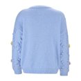 thumbnail image 5 of Cardigan Sweaters for Women Flower Embroidery Long Sleeve Button Knitted Sweater Coat Jacket Womens Cardigan Sweaters, 5 of 8