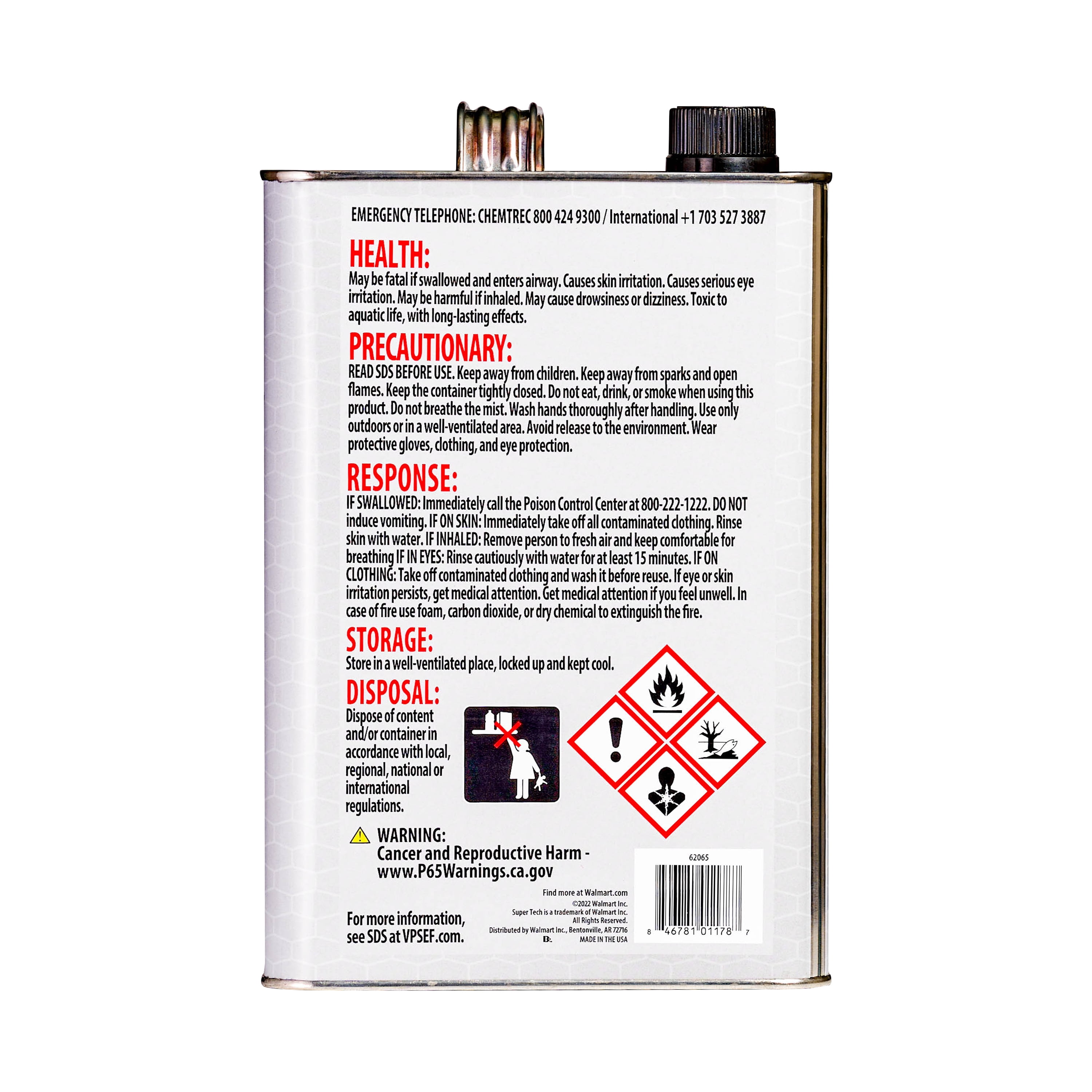 Super Tech Multi-Mix 40:1/50:1 2-Cycle Premixed Small Engine Fuel 110 fl oz Container