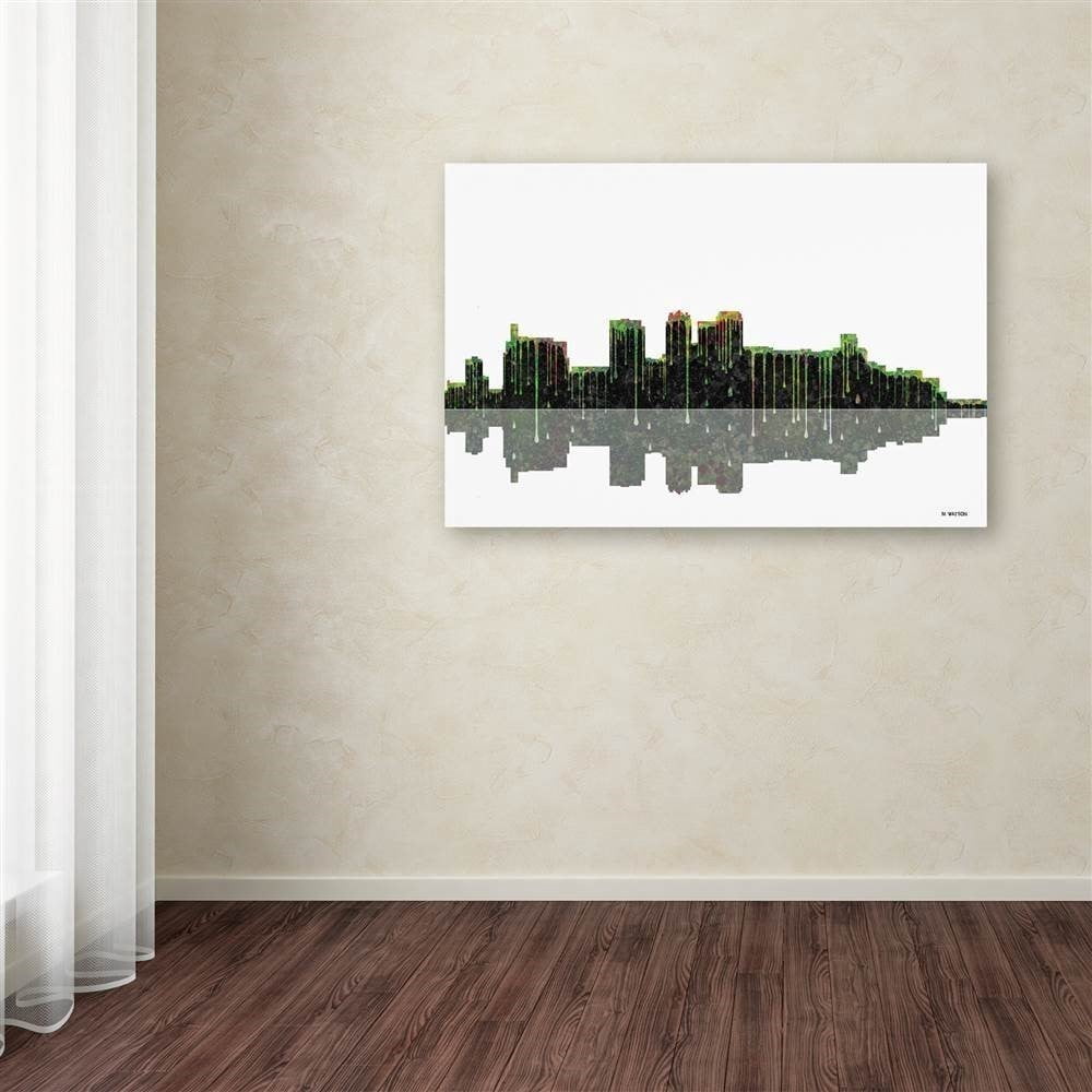 Trademark Fine Art "Birmingham Alabama Skyline 2" Canvas Art by Marlene Watson