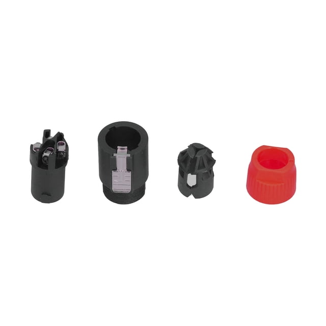 Twist Lock Audio Connector, 4 Pole Speaker Plug Locking Design Mount Socket Waterproof For Shells For Power For 6~15mm Wires Red