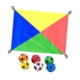 thumbnail image 1 of Juego de trabajo en equipo con lona, ​​juego de trabajo en equipo, actividades de ejercicio cooperativo para eventos de cohesión de equipo, fiestas, 1 of 8