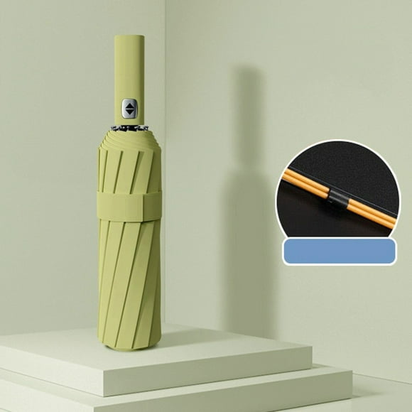 Xihbxyly Paraguas Automático, Resistente Al Viento, Tejido de Alta Densidad con Protección Uv, Manejo con Una Sola Mano, Imprescindible para Viajes, Versátil para Sol y Lluvia, Tamaño 106 X 65 Cm