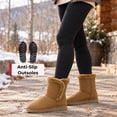 thumbnail image 5 of Alpine Swiss Mindy Women’s Winter Boots | Short Faux Shearling Boot | Warm Comfortable Micro Suede | Anti-Slip Sole | Stylish Fall & Winter Footwear, 5 of 9