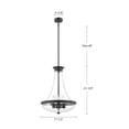 thumbnail image 2 of PD464018MB-Alora Lighting-Marcel - 4 Light Pendant-23.38 Inches Tall and 17.5 Inches Wide-Matte Black Finish    -Traditional Installation, 2 of 7