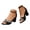 B, variant on Modisza Women's Chunky Low Heel Pumps Sandals Ankle Strap Dressy Prom Shoes Ladies Sparkly Strappy Summer Walking Slide Shoe Black 6