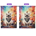 thumbnail image 2 of Hello 2025 Siamese Celebrates Happy New Year Firework Balloon House Flag 28x40in Double Sided Cat Lover Kitten Owner Gifts Outdoor Decor - 02024, 2 of 5