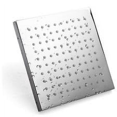 Cascada 8 Inch Wall Mount Square Multi Color LED Rain Shower Head, Brushed Nickel (include Shower Arm)