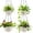 White, variant on Hanging Planters for Indoor Outdoor Plants 8 and 10 Inch, ​4 Packs Plant Hanger with Drainage Holes, Hanging Basket Flower Pot Perfect for Home, Office and Garden, Black