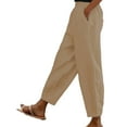thumbnail image 1 of Pantalones jogger de cintura alta con estampado de calabazas para mujer - Pantalones deportivos ajustados con bolsillos, 1 of 5