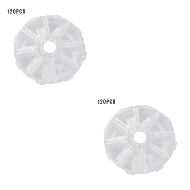 Vogacara 120 Uds pegatina correcta corrección de uñas de los pies impermeable cuidado de los pies pedicura pegatina Corrector transparente transparente 2piezas Vogacara CBP141348