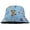Butterfly - Blue, variant on Women Reversible Bucket Hat Summer Travel Lightweight Foldable Beach Outdoor Hat - White Butterfly
