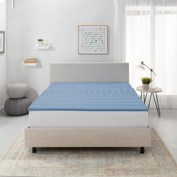 Dream Serenity® 1.5-Inch Memory Foam Mattress Topper, 5-Zone