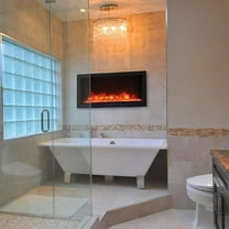 Remii 35" Extra Slim Indoor Outdoor Electric Fireplace