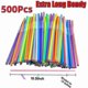 thumbnail image 3 of Bendy straws for celebrations - 1000pcs colorful plastic drinking straws, 3 of 4