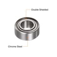 thumbnail image 4 of R155ZZ Deep Groove Ball Bearing, 5/32" x 5/16" x 1/8" Chrome Steel Z1 Double Steel Shielded Bearing, 4 Pack, 4 of 5